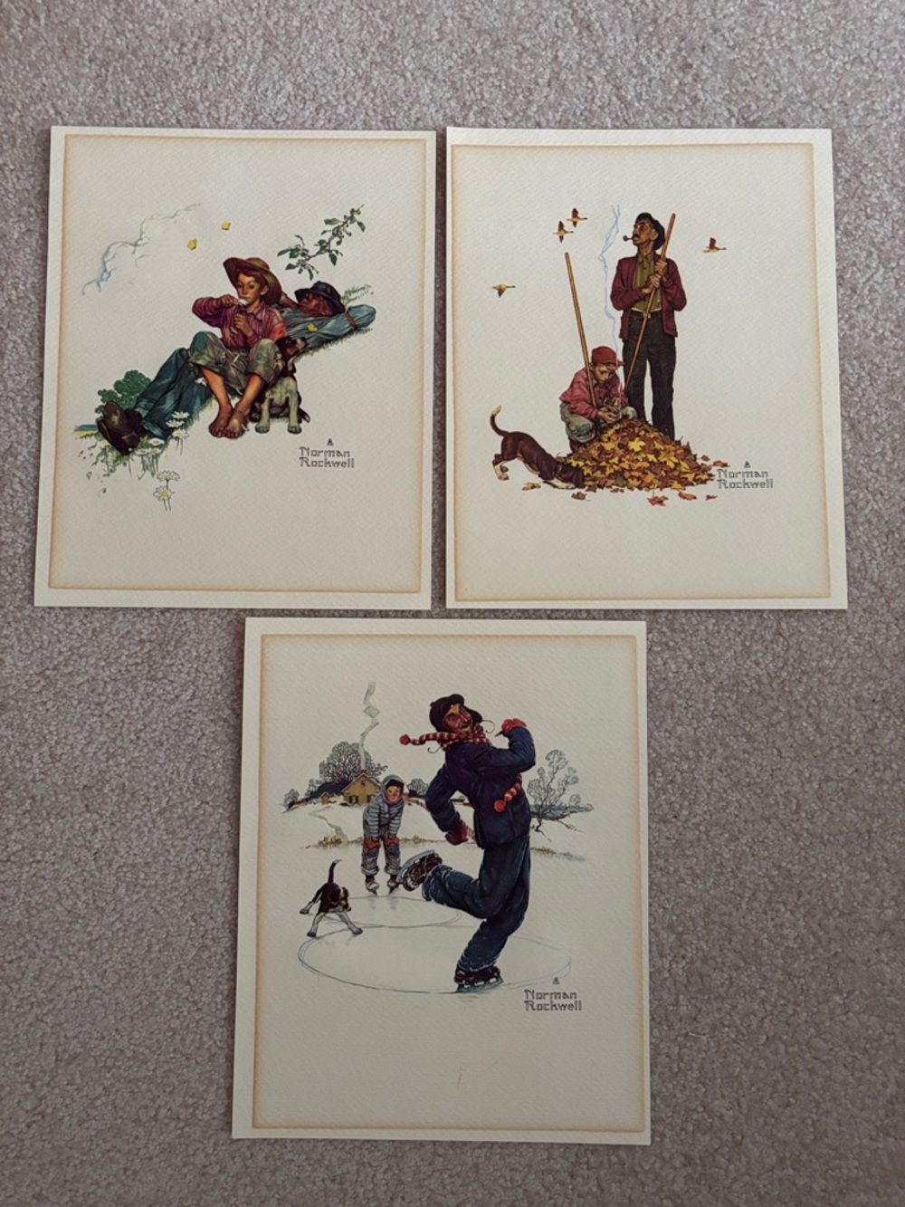 Group of 3 Norman Rockwell Prints
